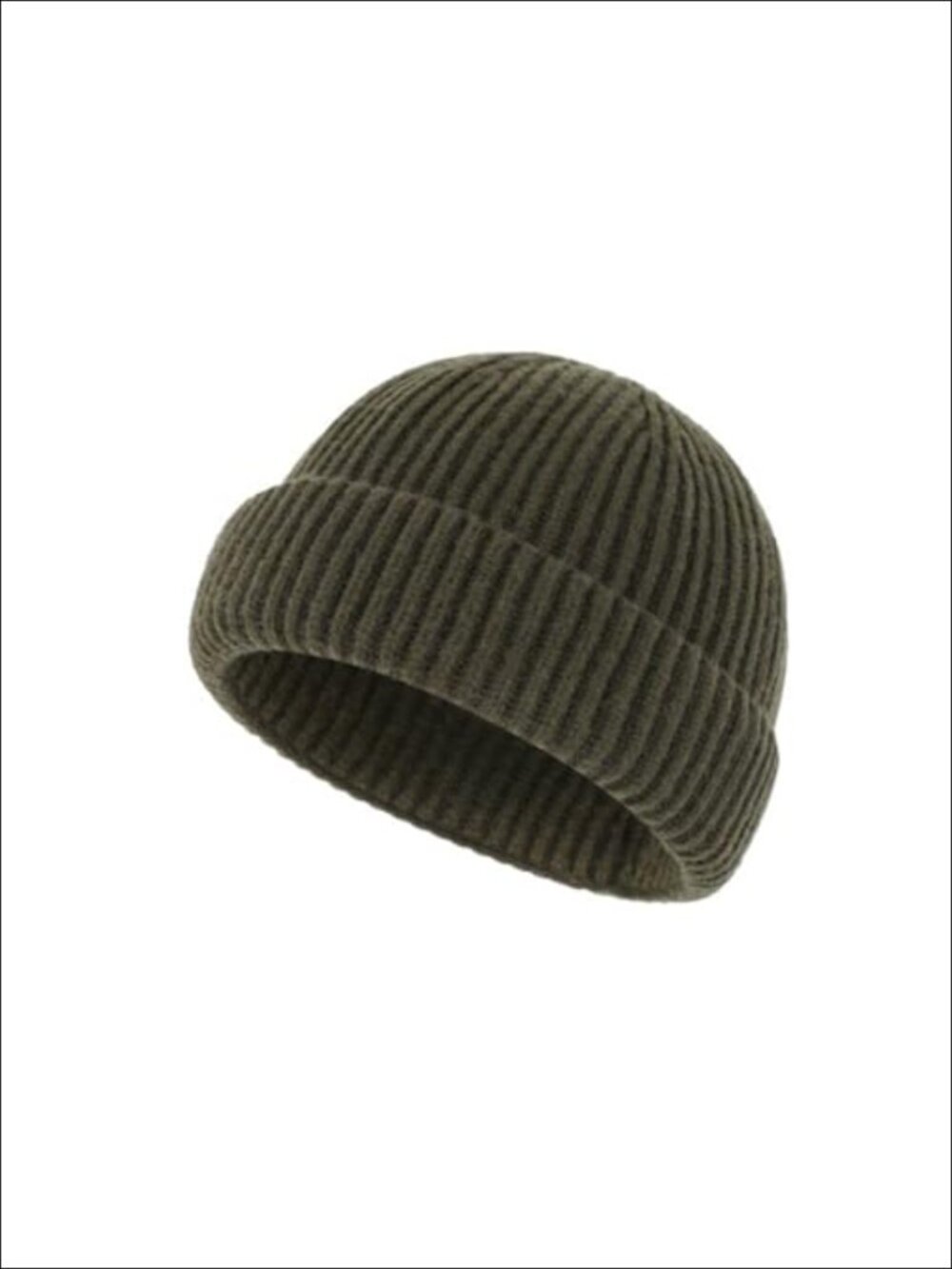 Fisherman Beanie Warm Knit Short Cuff Unisex Winter Hat
